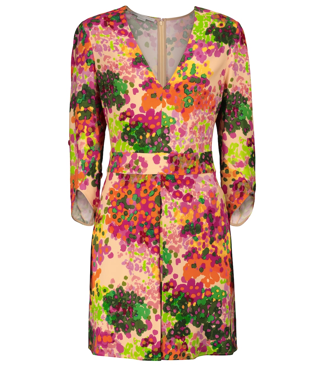 

Мини-платье с цветочным принтом Stella McCartney, Multicolor Pink
