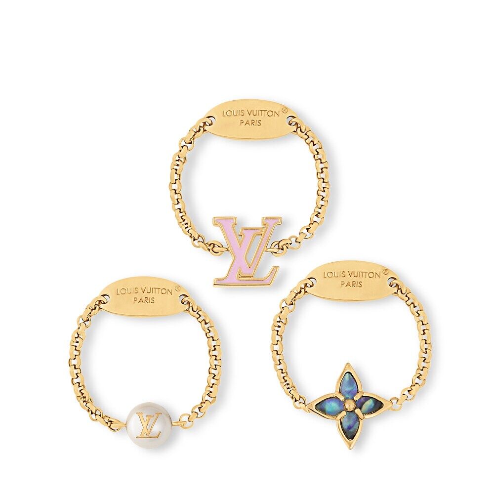 

Набор колец LV Layer Color Louis Vuitton, золотой