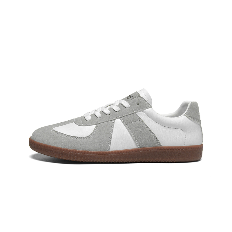 

Винтажные немецкие армейские кроссовки T-образной формы, нескользящие, легкие, низкие, повседневные, мужские туфли AGSDON, White Gray