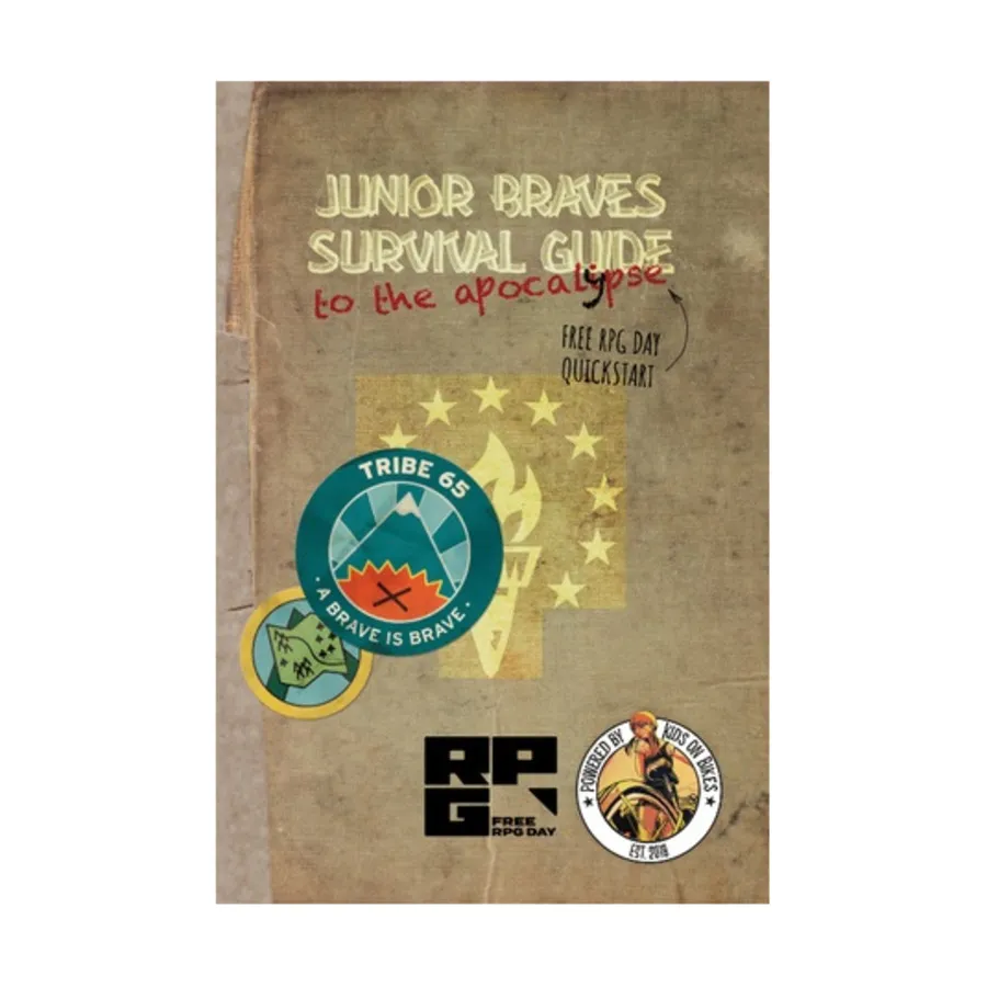 

Junior Braves Survival Guide to the Apocalypse (Free RPG Day 2020), Kids on Bikes, мягкая обложка