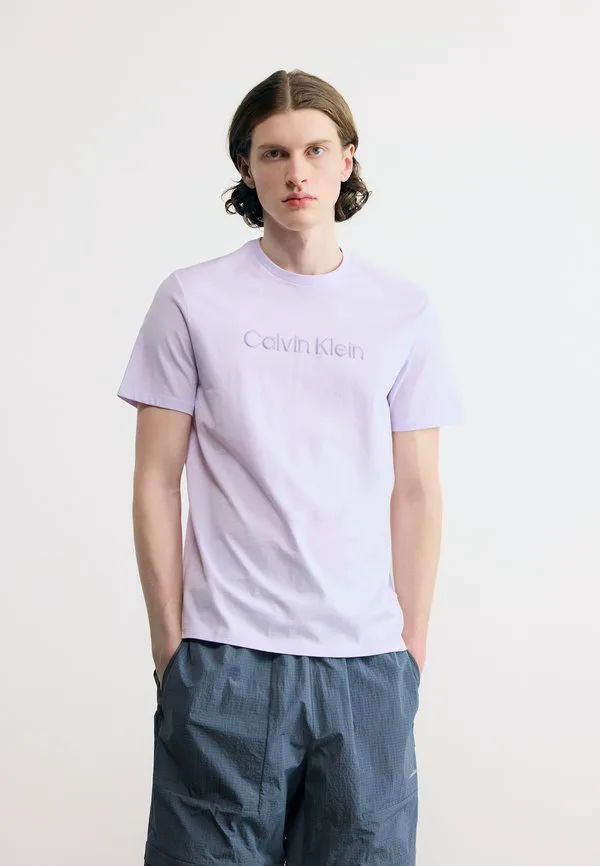 Футболка с графическим принтом в спортивном стиле Calvin Klein, Island Lilac