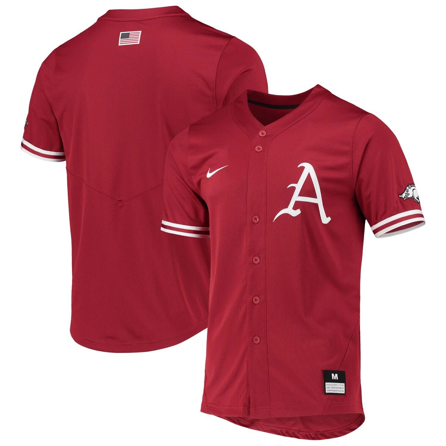 

Реплика мужской бейсбольной майки Cardinal Arkansas Razorbacks Nike, Красный, Реплика мужской бейсбольной майки Cardinal Arkansas Razorbacks Nike