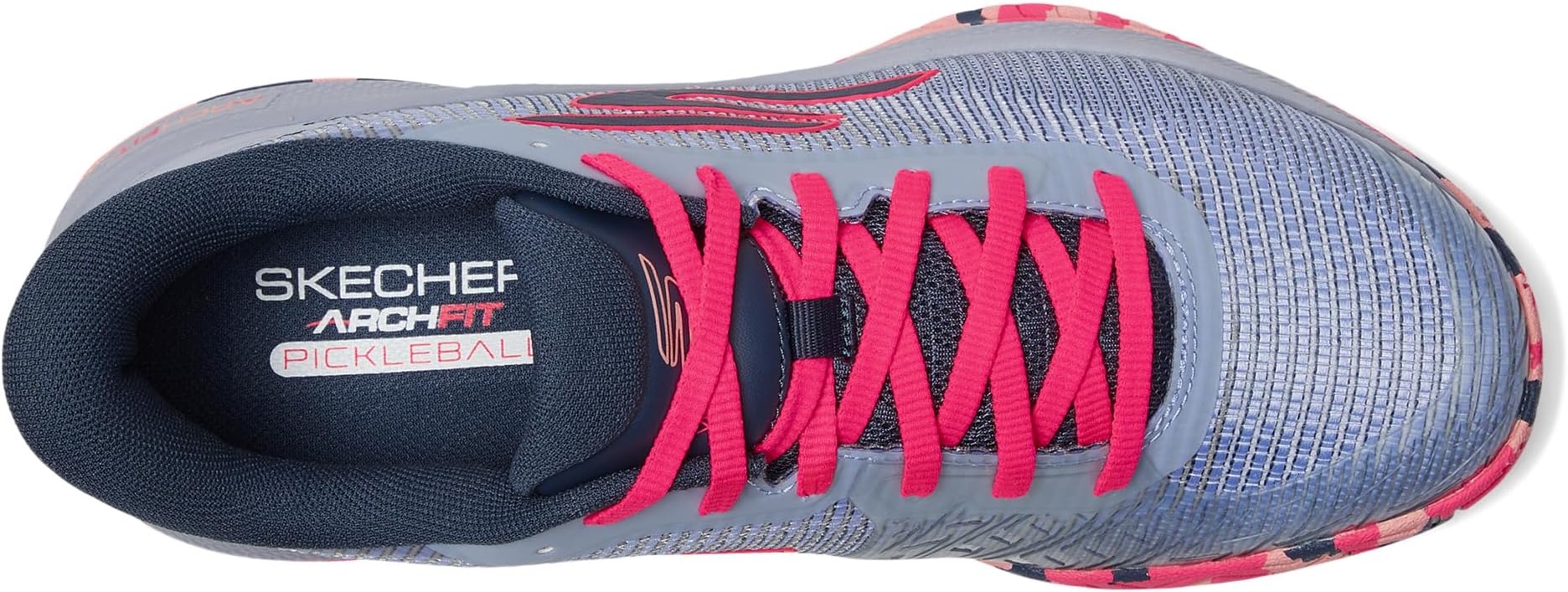 Кроссовки SKECHERS Women's Pickleball Viper Court Pro 2.0 Sneaker, Gray/Lavender — фото 2