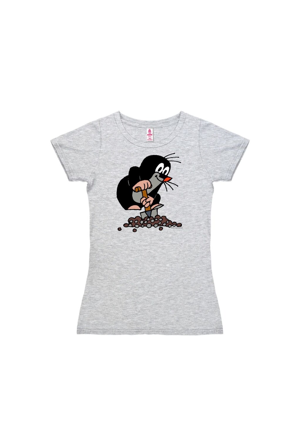 

Новая футболка для девочек «Маленький крот» LOGOSHIRT, цвет Grey-melange