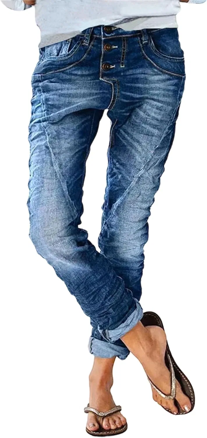 Джинсы прямого кроя Womens Cargo Jeans, Blue
