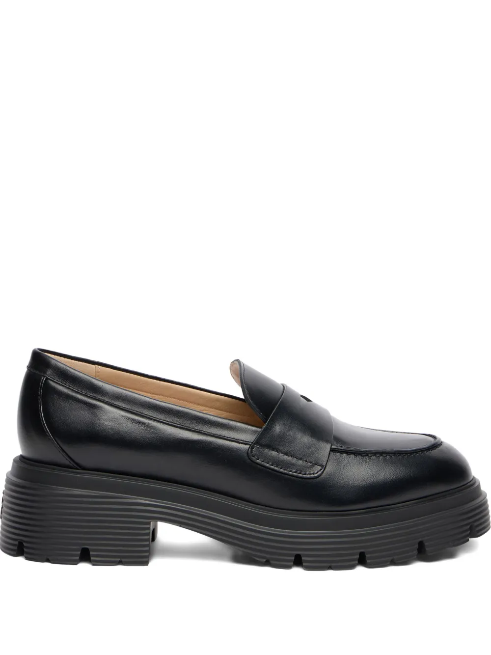 Лоферы Hudson Lite с монетницей и массивной подошвой Stuart Weitzman, черный