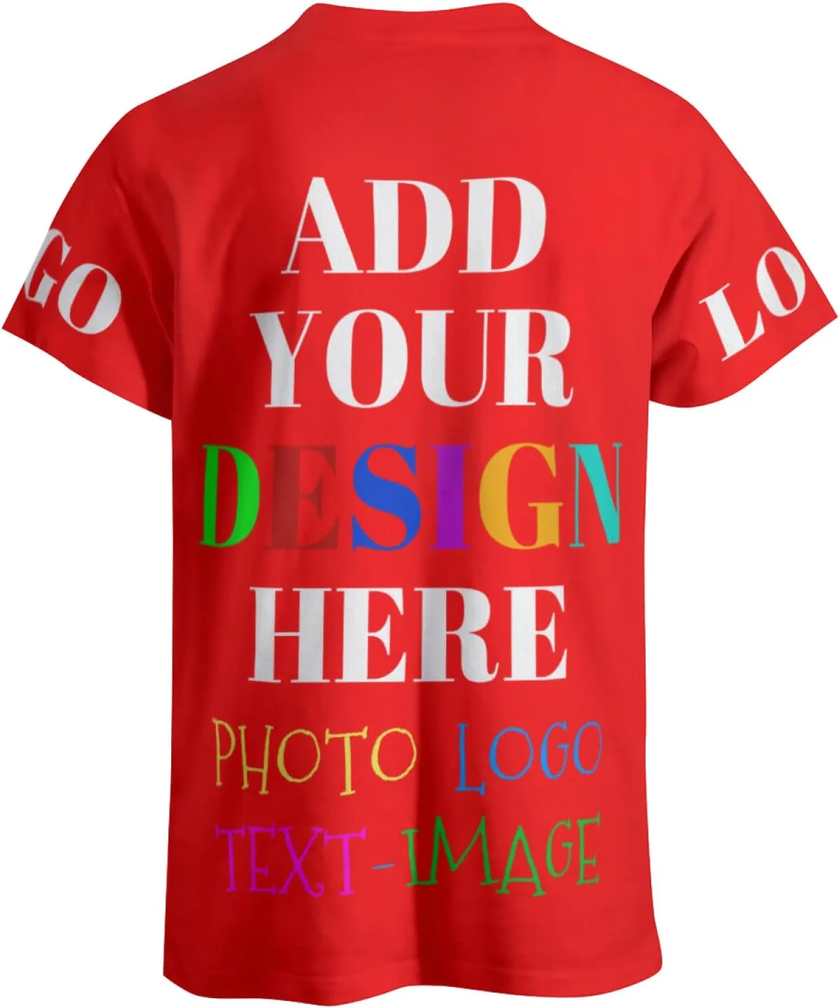 Футболка Custom с принтом спереди и сзади для мужчин и женщин — фото 2