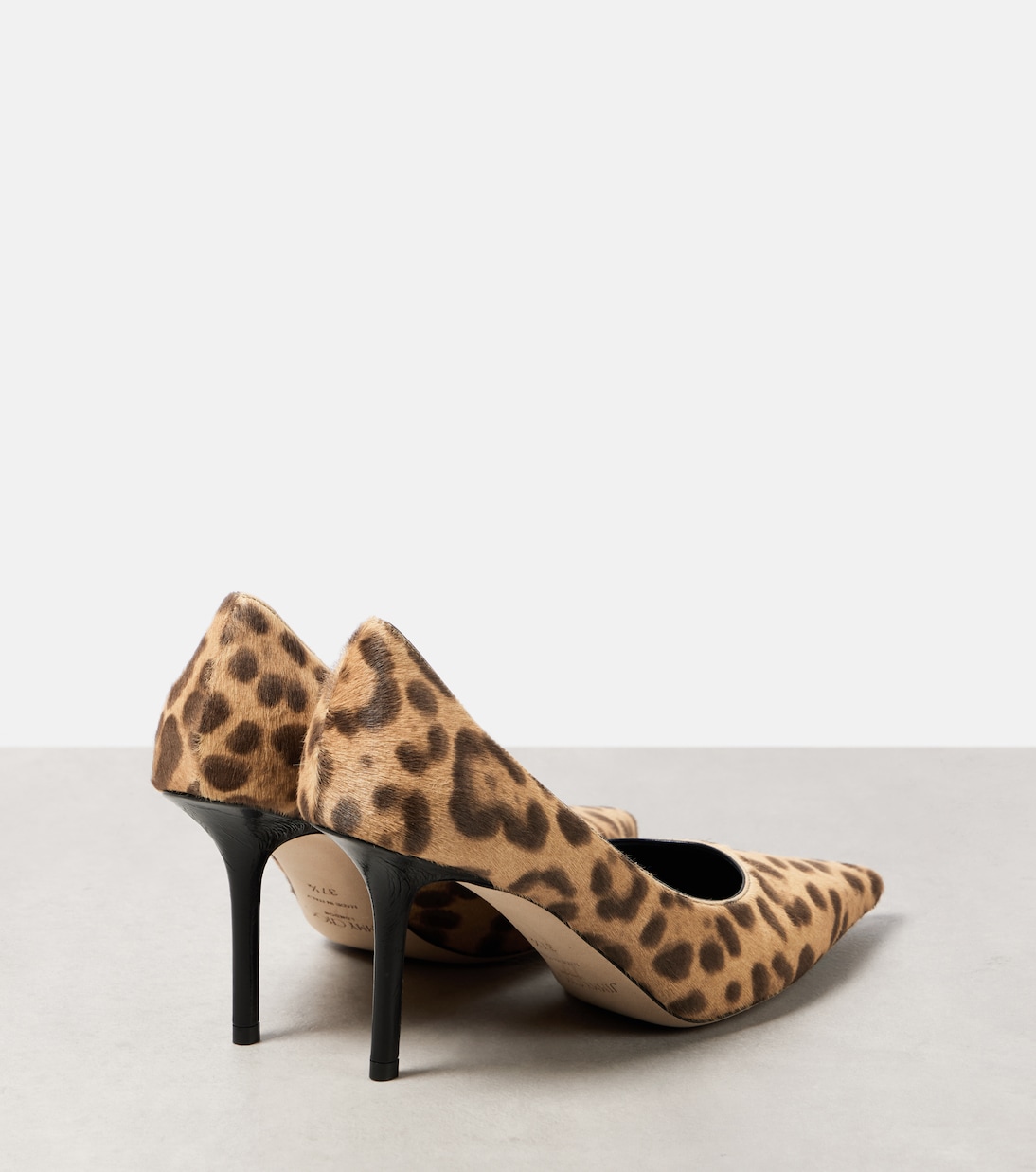 Туфли Love 85 из телячьей шерсти с леопардовым принтом Jimmy Choo, Natural — фото 2