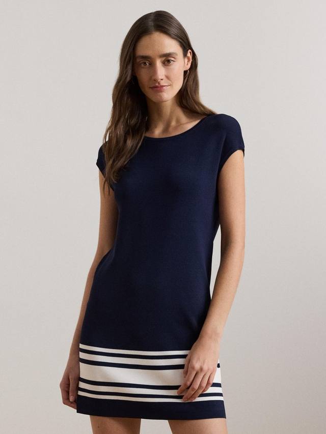 

Мини-платье в полоску hadell с подолом Ralph Lauren, темно-синий/белый