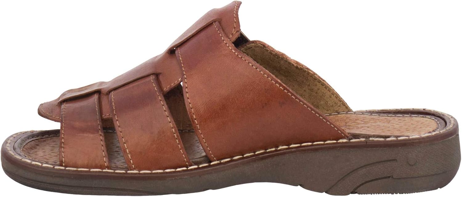 Мужские ковбойские профессиональные сандалии Huarache 660 Rustic Cognac из натуральной кожи, мексиканские, без шнуровки, с открытым носком Cowboy Professional — фото 3