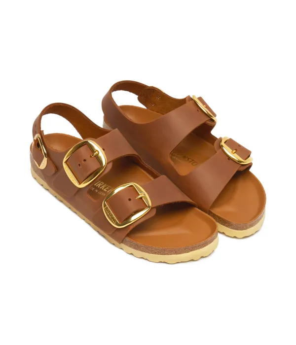 Кожаные сандалии Милан Narrow fit Birkenstock, коричневый — фото 3