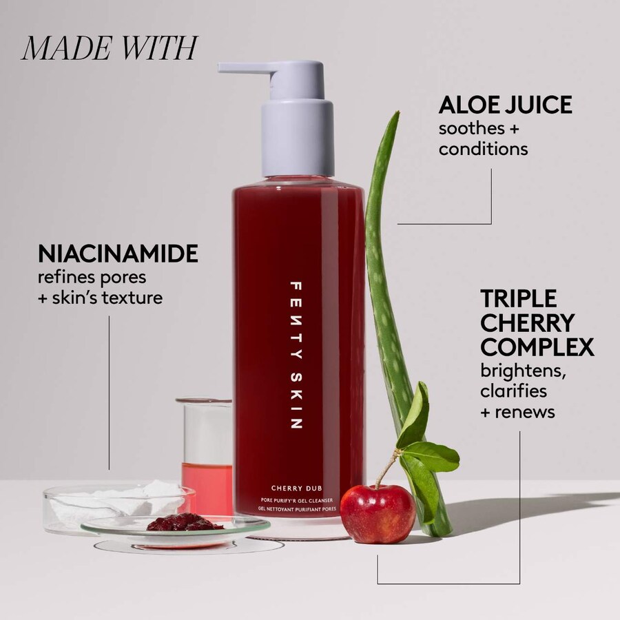 Гель для умывания FENTY BEAUTY by Rihanna — Гель для очищения пор Cherry Dub Pore Purify'r, 185 мл — фото 4