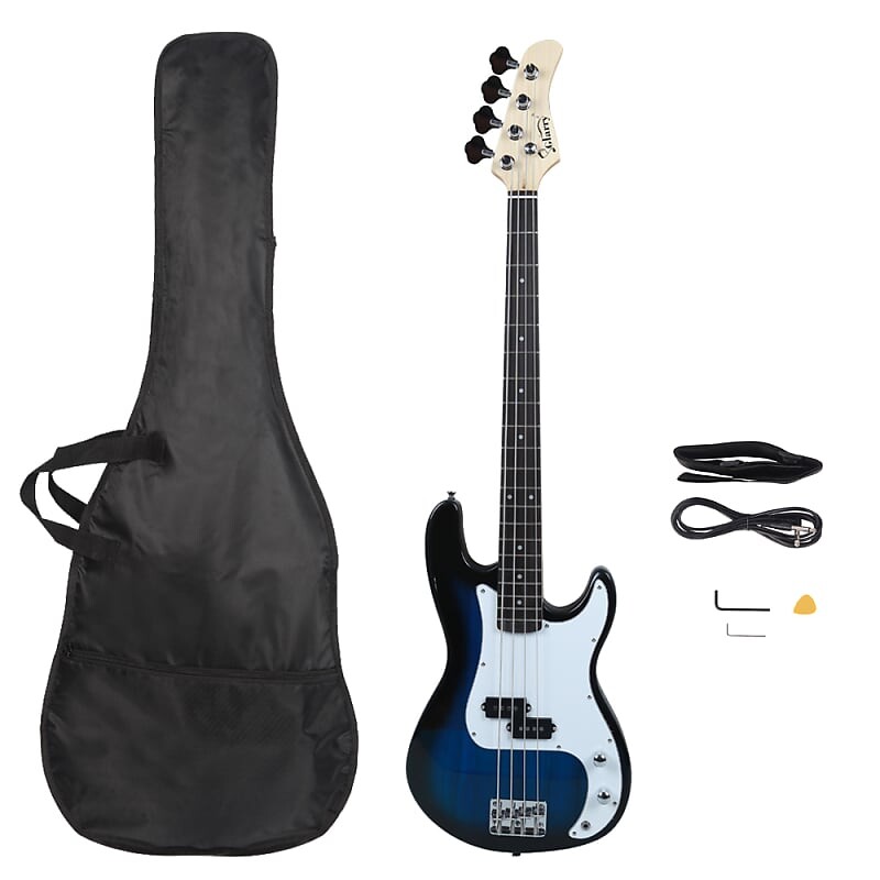 

Басс гитара Glarry GP Electric Bass Guitar Cord Wrench Tool Dark Blue