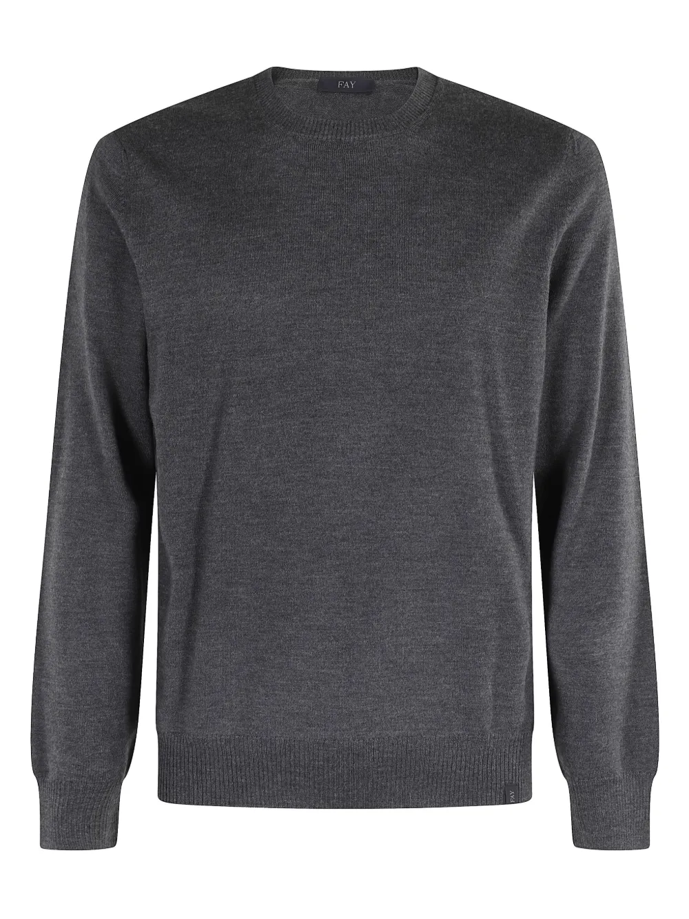 

Свитер с круглым вырезом Fay, серый
