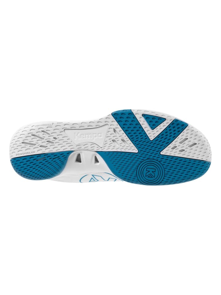 Спортивные кроссовки Kempa Hallen-Sport-Schuhe Wing 2.0, цвет weiß/deep blau — фото 2