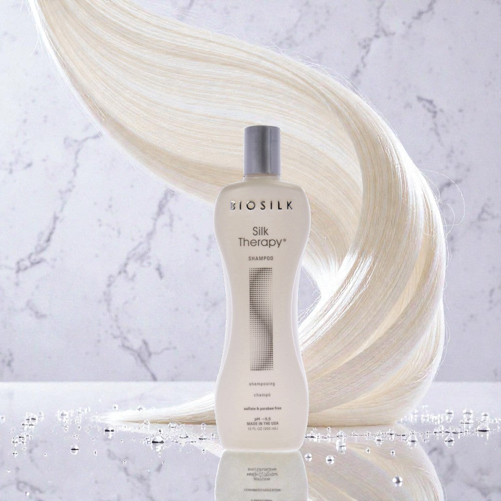 Шампунь Silk Therapy от Biosilk для мужчин и женщин - 355 мл (12 унций), прозрачный — фото 2