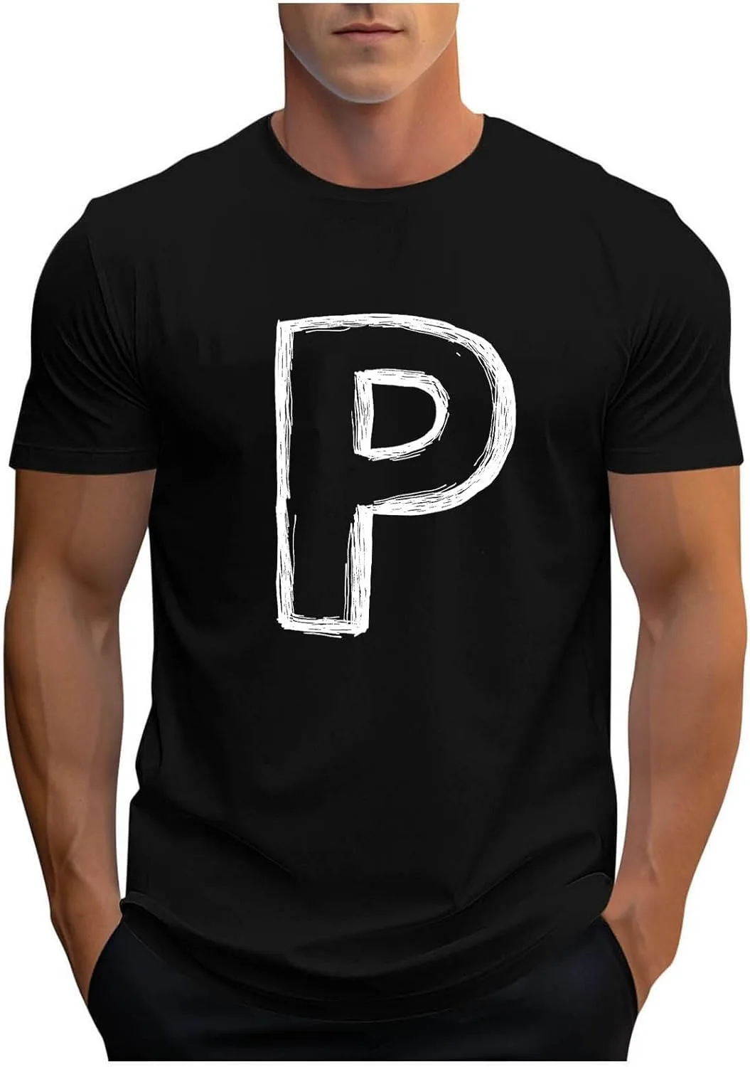 

Футболка мужская с коротким рукавом и принтом