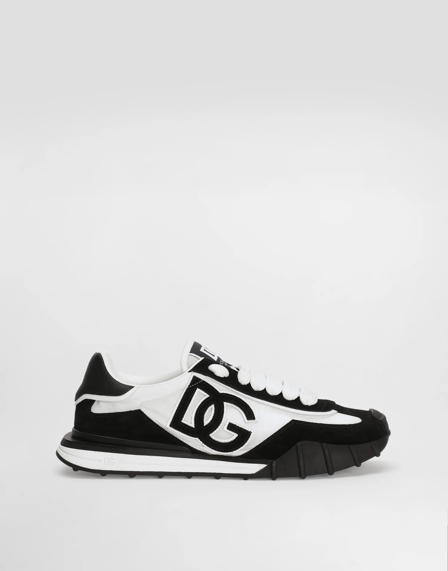 Кроссовки DG Athletic из ткани и телячьей кожи DOLCE & GABBANA, белый