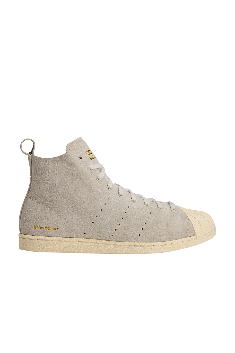 

Кроссовки Superstar hi Adidas By Wales Bonner, supplicol, cream white & gold metallic