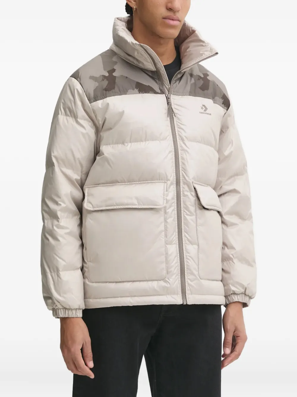 

Куртка с вставками Converse, серый