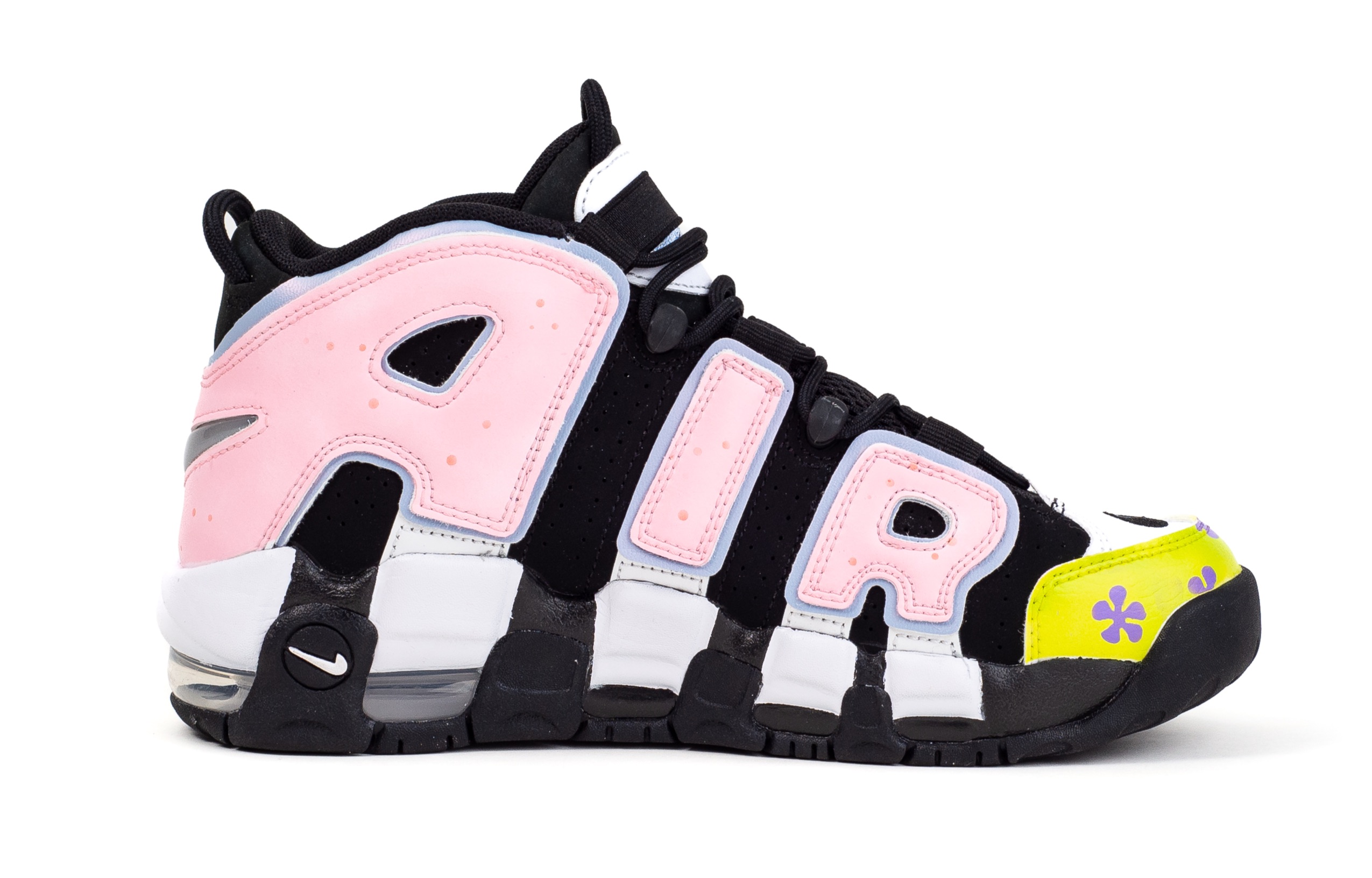 

Кроссовки Nike Air More Uptempo Vintage Basketball Shoes Women's Low-Top Black Pink