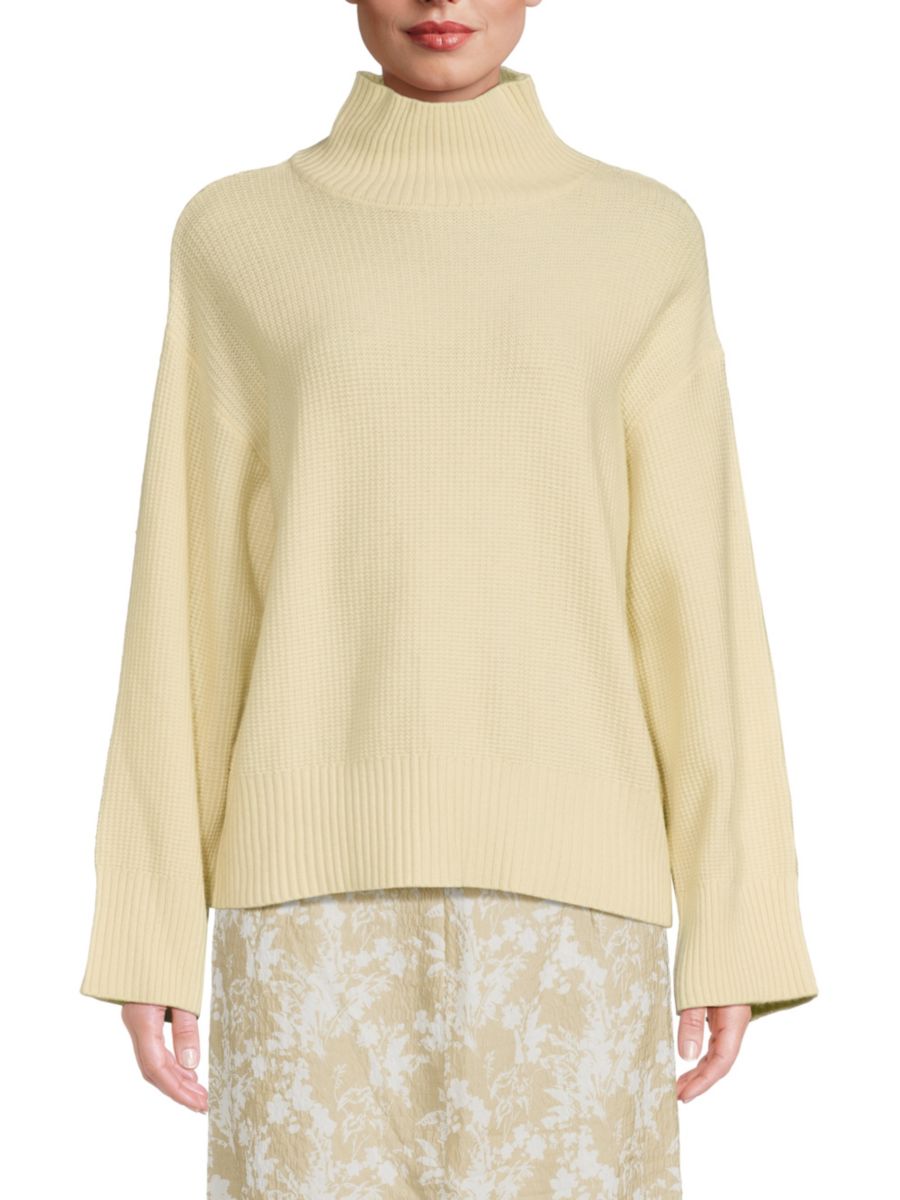 

Вязаный свитер со спущенным плечом Third Form, кремовый