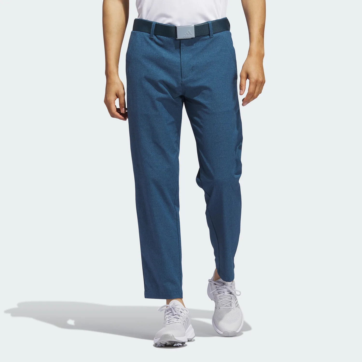 Adidas Вязаные спортивные штаны мужские arctic ocean blue moderate straight fit — фото 4