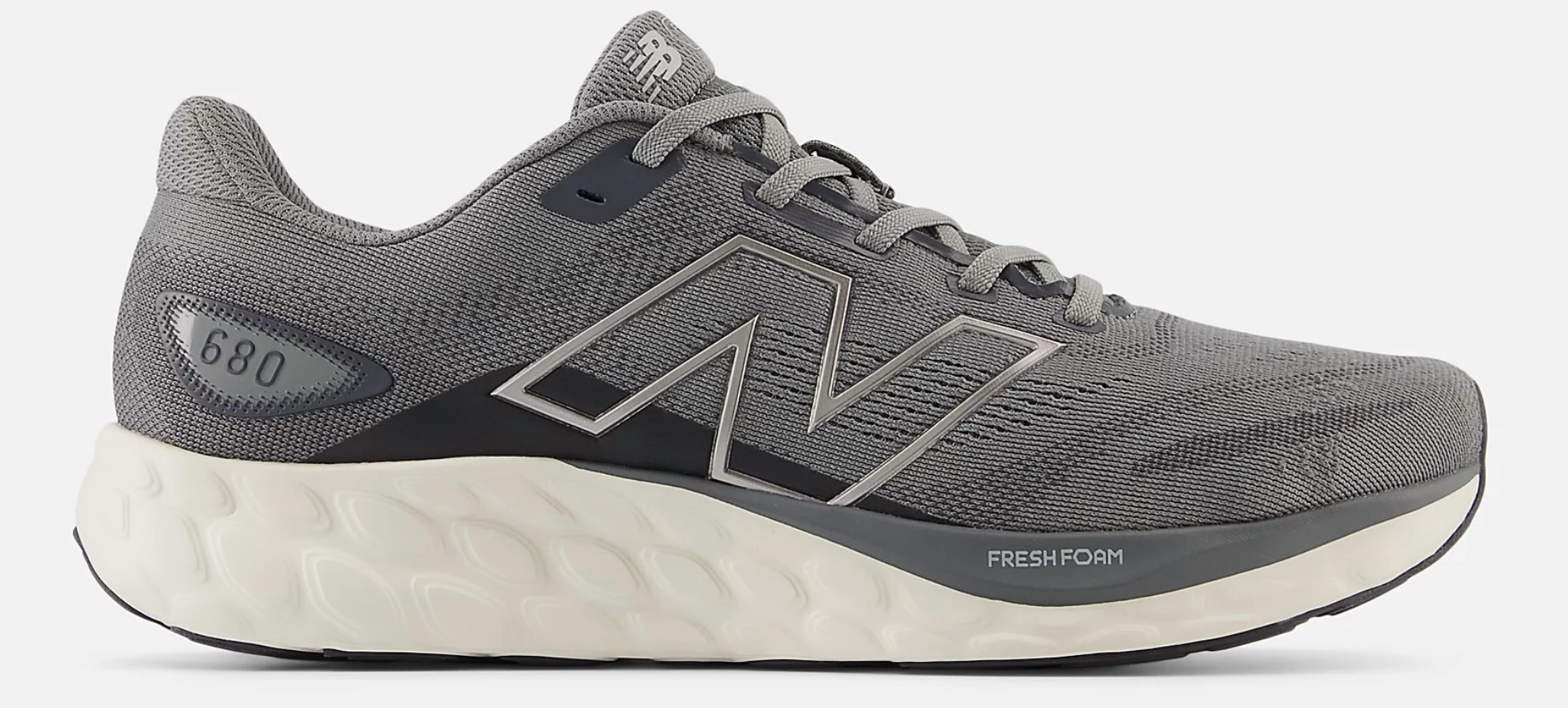 Мужские кроссовки Fresh Foam в сером цвете "гавань" и темно-серебристом металлике New Balance