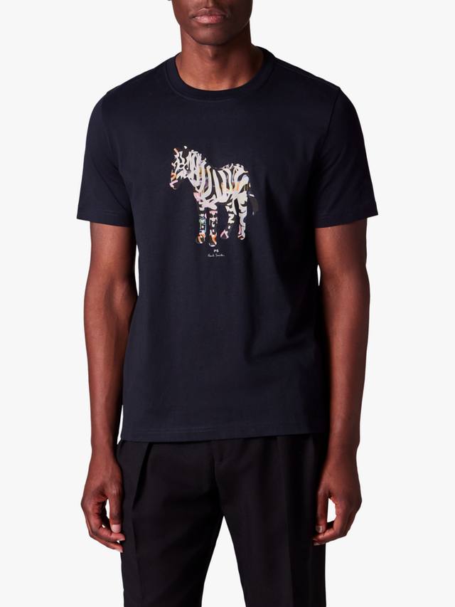 

Футболка из хлопка с принтом Zebra Graphic Paul Smith