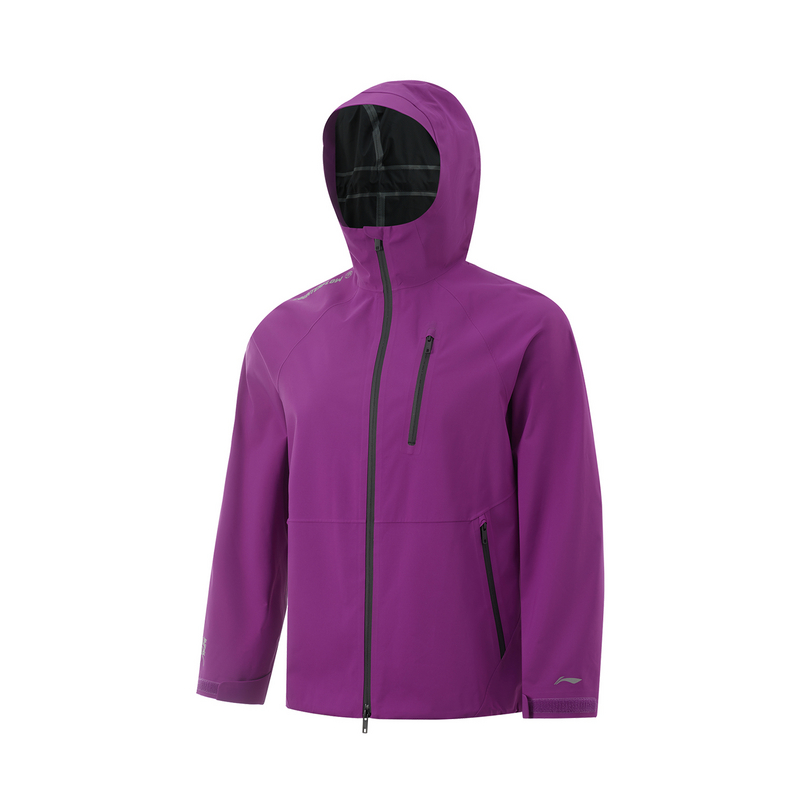 

Li-Ning LiNing Outdoor CF Tracing Waterproof, Windproof, And Rainproof ветровка Unisex Cosmos Purple