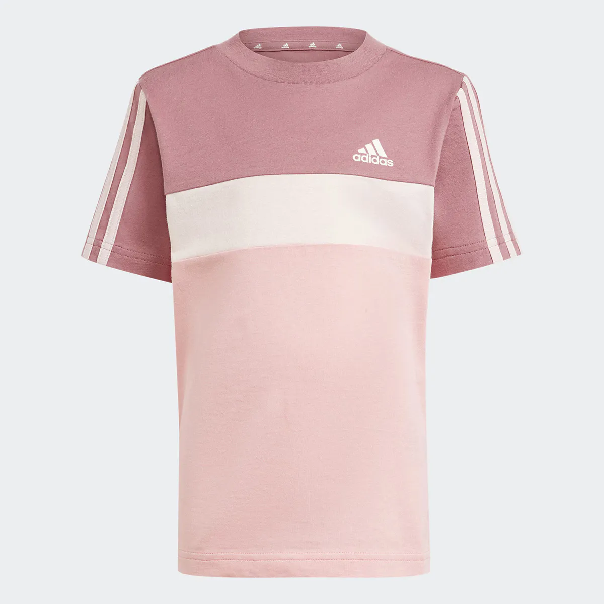 

Детская футболка Tiberio Colorblock Хлопок 3 полоски Adidas, цвет Rosa
