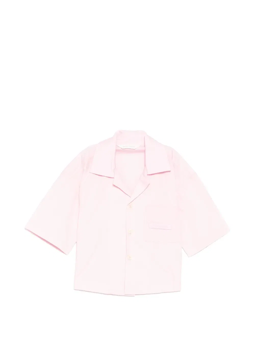 Укороченная рубашка с логотипом Palm Angels Kids, розовый