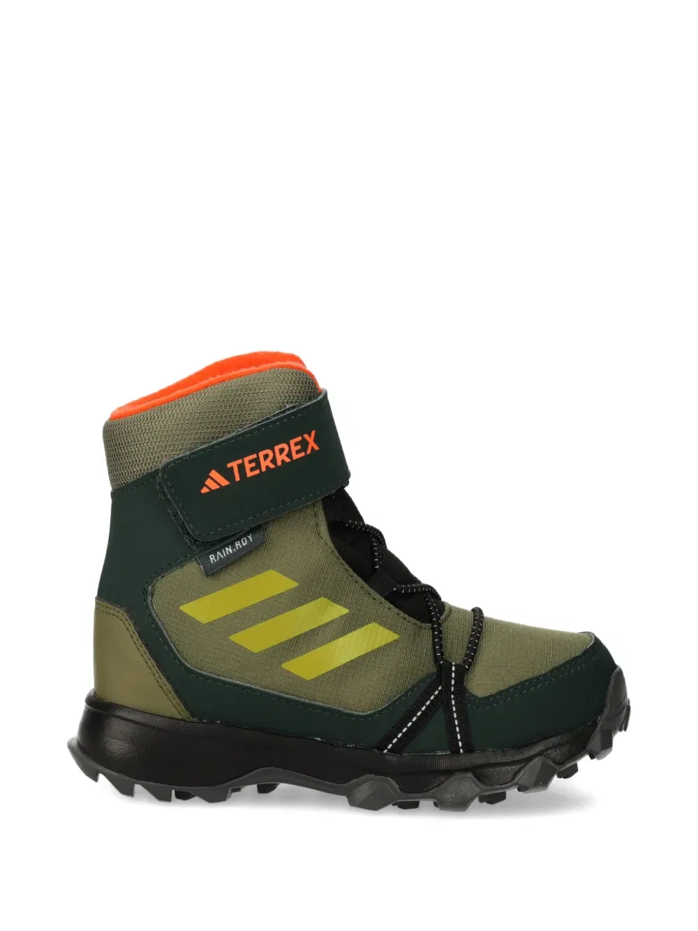 Зимние ботинки Terrex на шнуровке Adidas Kids, зеленый — фото 2
