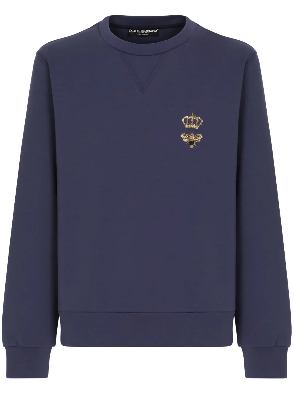 

Толстовка с вышивкой DOLCE & GABBANA, синий