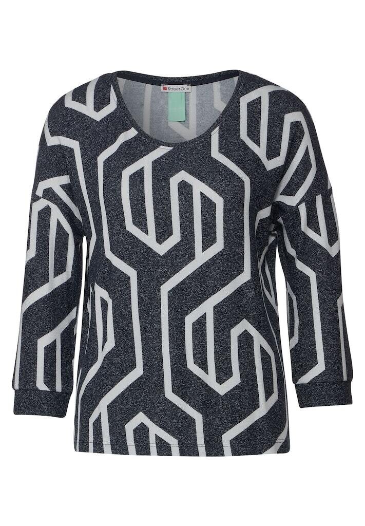 

Рубашка Street One, цвет deep blue melange