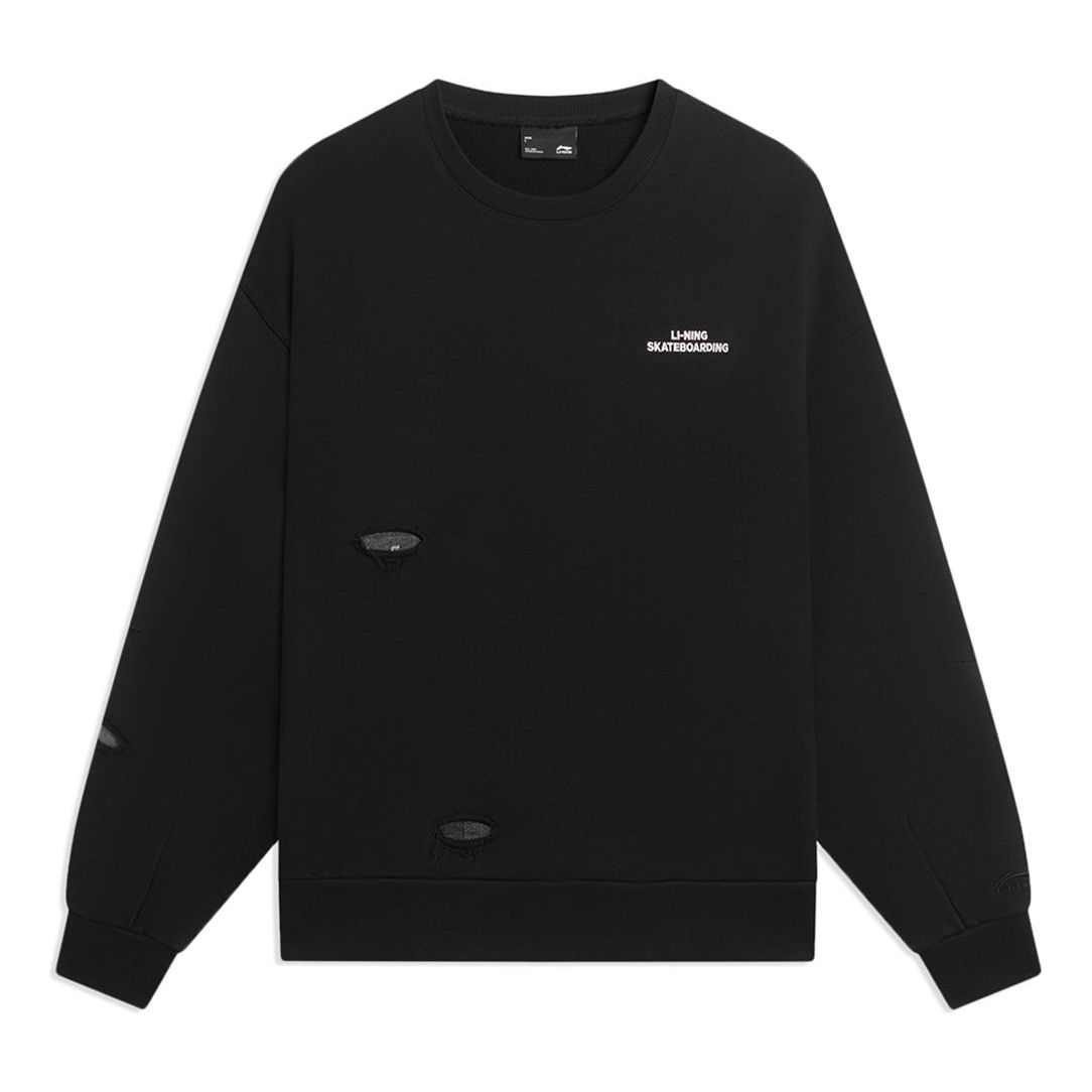 

Спортивная толстовка Li-Ning Skateboarding Graphic Sweatshirt 'Black' AWDSB11-3, черный