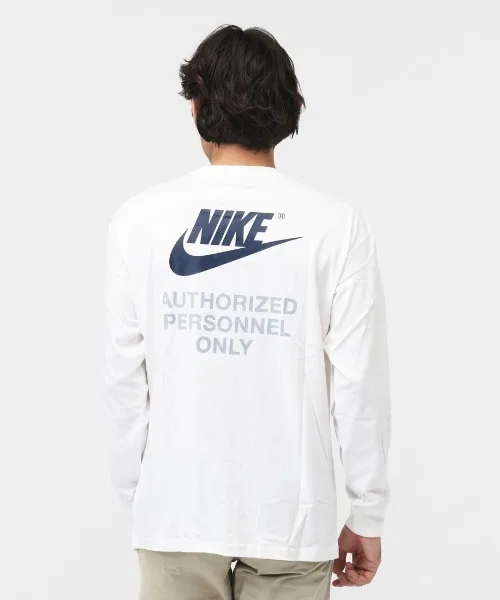 Мужская футболка NIKE M90 L/S AUTH PRSNL тёмно-синяя — фото 4