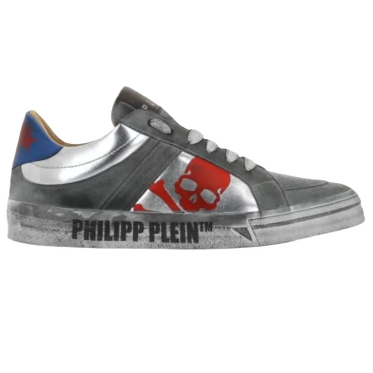 PHILIPP PLEIN Кроссовки для скейтбординга Retrokickz Low top Unisex Gray — фото 3