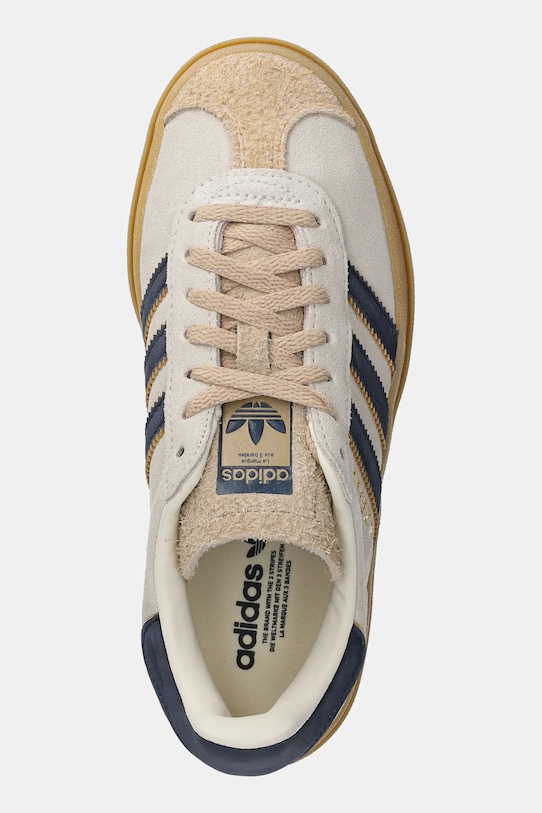 Кожаные кроссовки Gazelle Bold Adidas Originals, бежевый — фото 4