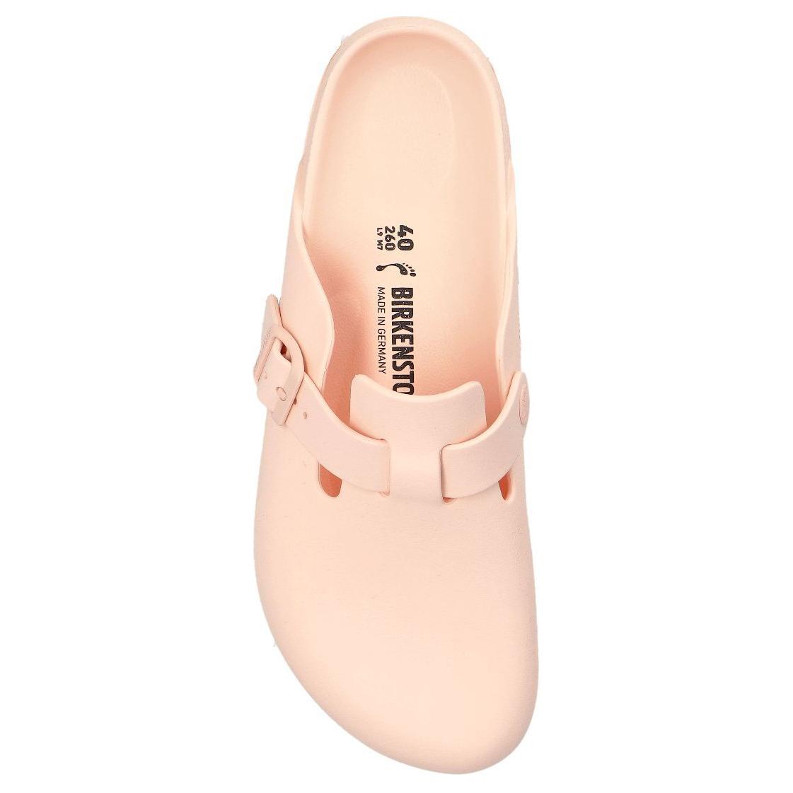Birkenstock Бостонские противоскользящие тапочки с резиновой подошвой для женщин розовые, цвет Pink — фото 3