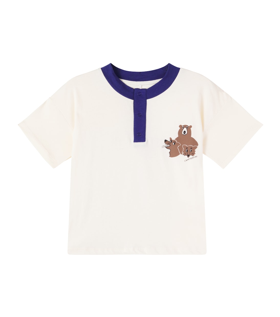 

Футболка из хлопкового джерси с принтом Mini Rodini, Offwhite