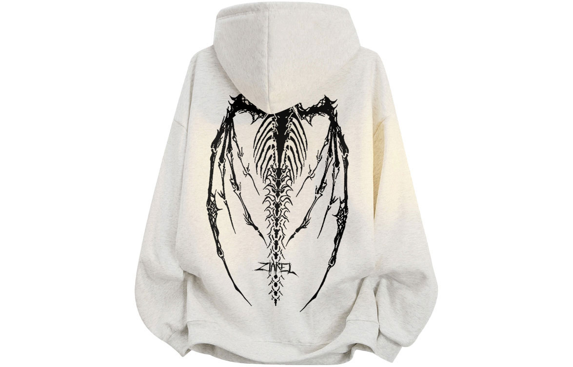 

Толстовка Unisex Hooded Moderate Heavyweight ZIAREL, белый heather серый