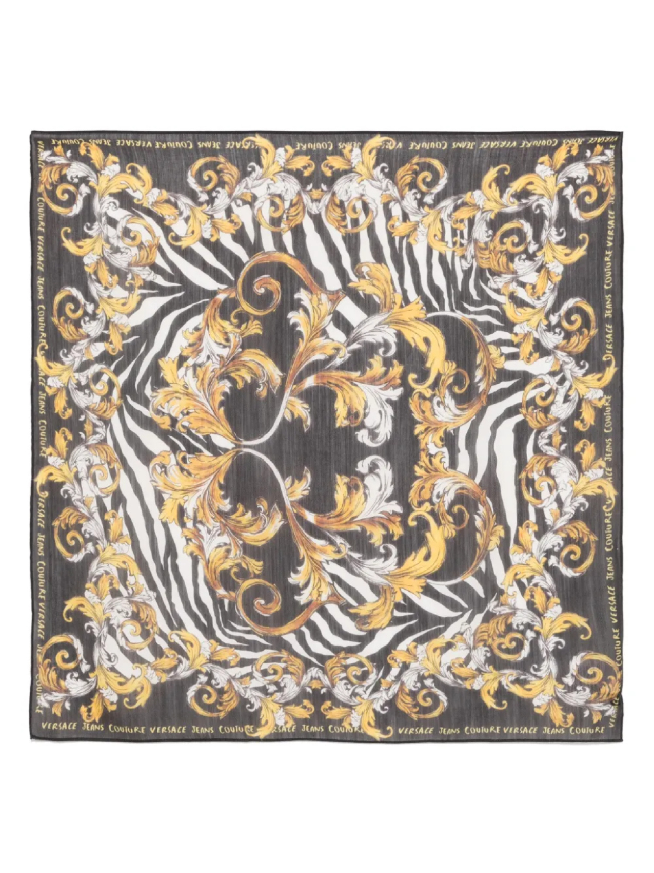 

Шарф с принтом Animalier Barocco Versace Jeans Couture, черный