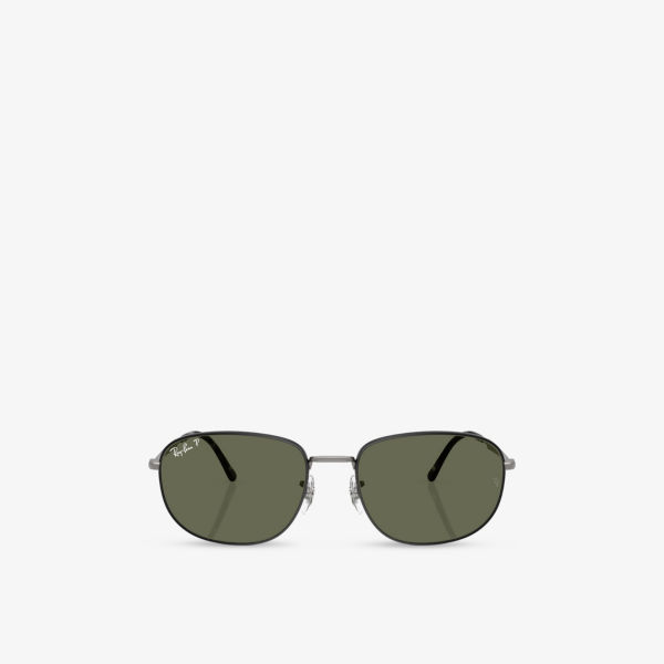 

Солнцезащитные очки Ray-Ban в металлической оправе, черный