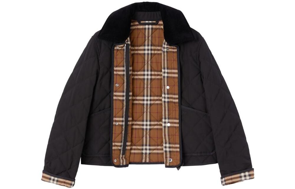 Куртка Burberry женская стеганая, цвет черный — фото 2