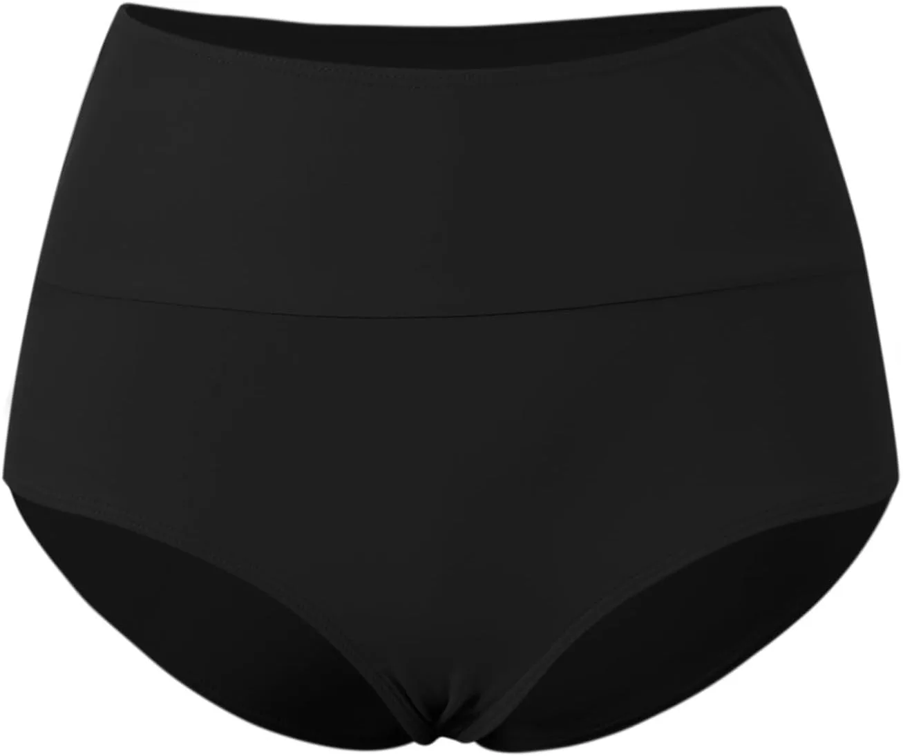 Классические эластичные мягкие однотонные плавки для бикини, подходящие для плавания, спорта, отдыха у бассейна и вечеринок Generic, черный — фото 3