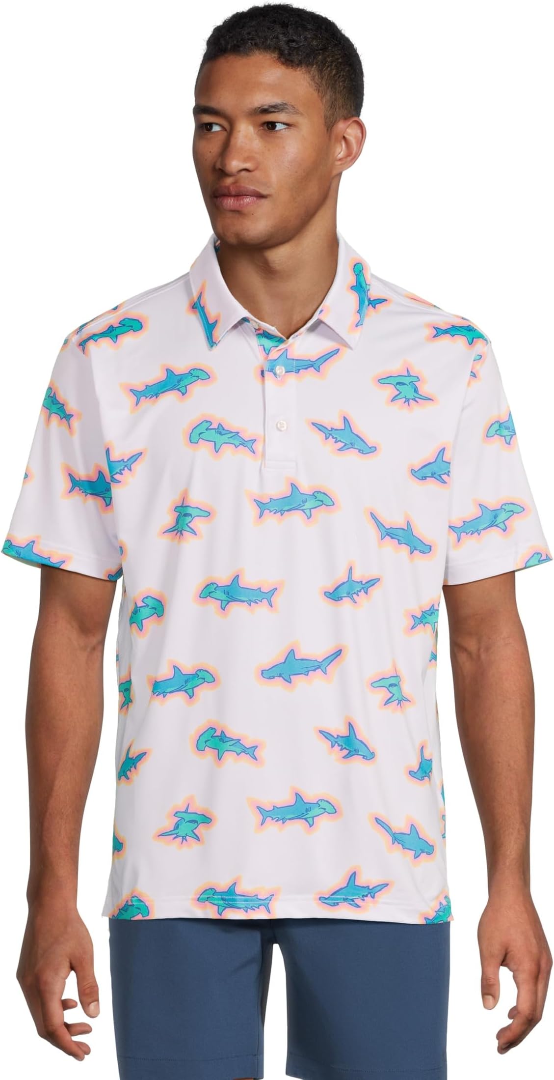 

Поло Chubbies The Vanna Apex Swimmer, цвет Optic White/Pattern