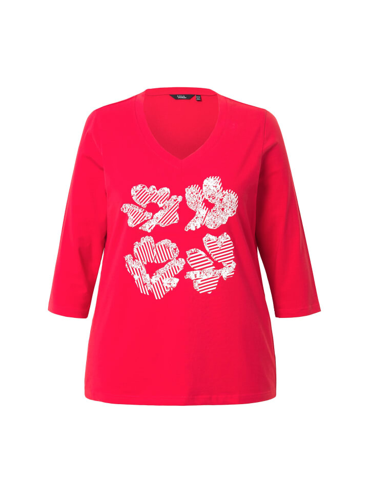 

Футболка Ulla Popken Shirt, цвет lychee