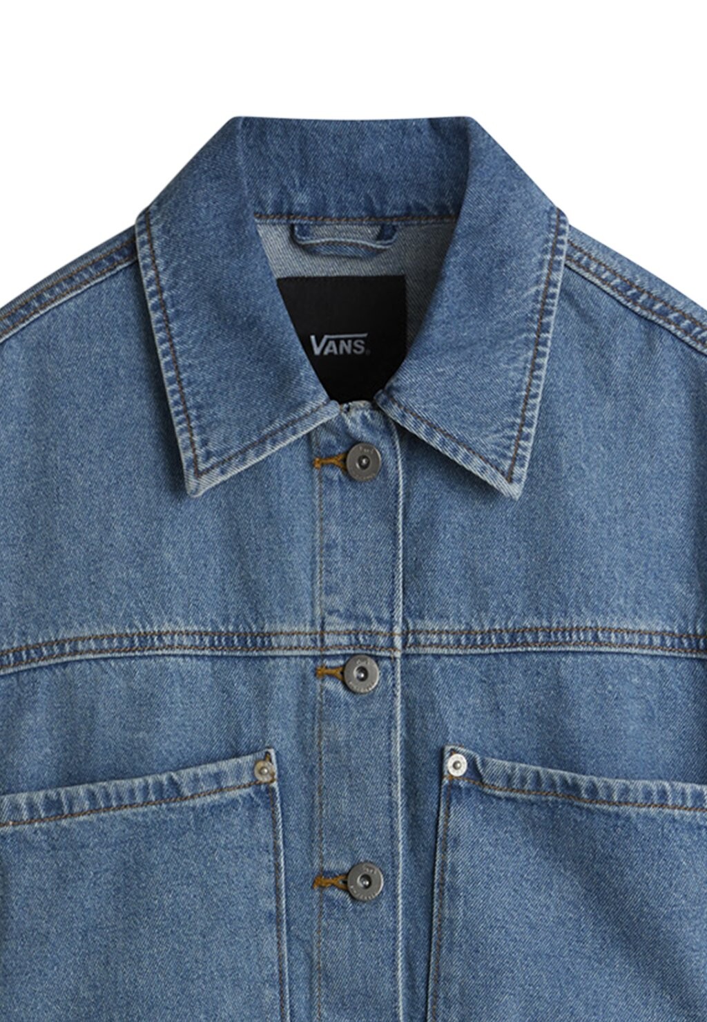 

Джинсовая куртка CROP Vans, синий деним