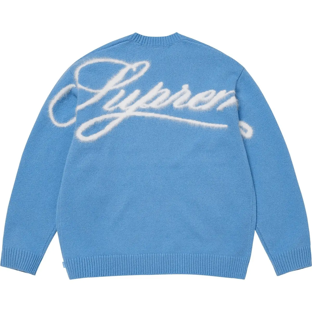 FW25 WEEK17 Свитер Angora Script Unisex Supreme, светло синий/светло синий — фото 2